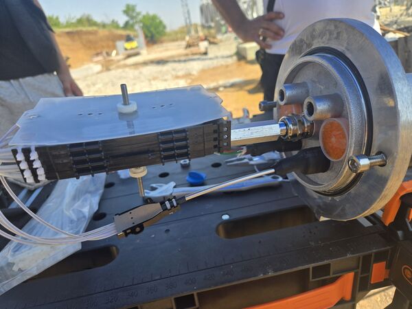 Сплайсинг на OPGW / OPUG кабел на обект в подстанция